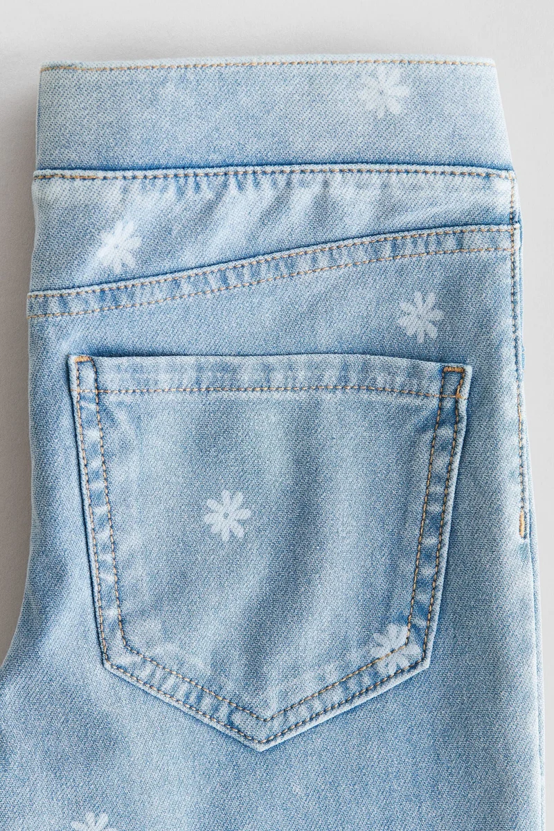 اتش اند ام جغينغز واسع بمظهر الدنيم